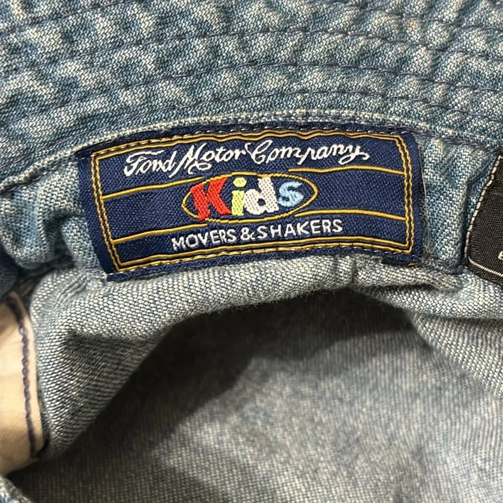 RARE Ouray Ford Motor Company Kids Denim Bucket Hat w/Embroidered Logo PRE OWNED